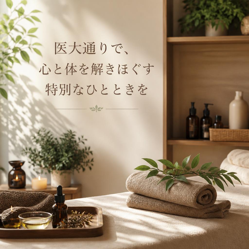 医大通りで、心と体を解きほぐす特別なひとときを