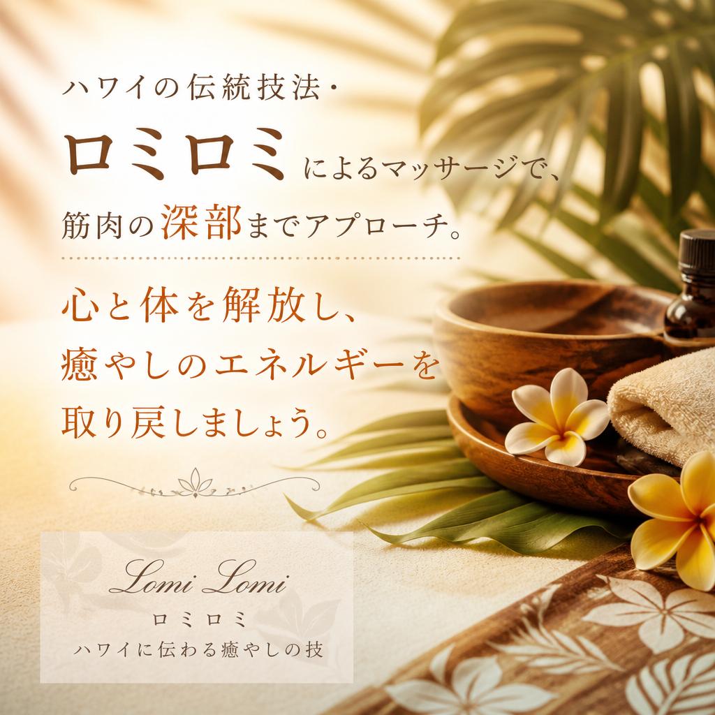 ハワイ発のロミロミトリートメント