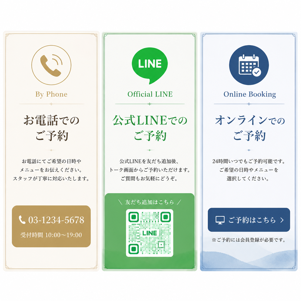 2. 予約の流れと方法