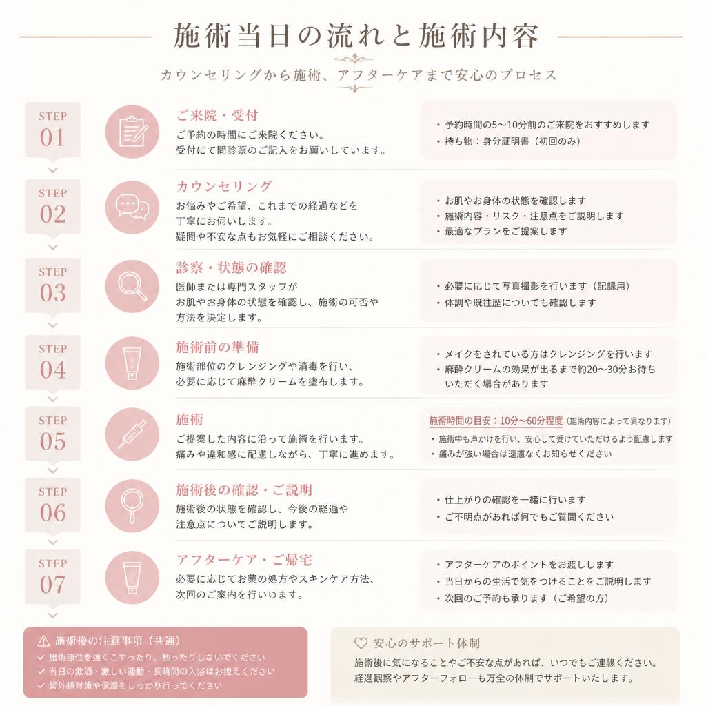 3. 施術の流れと内容